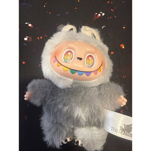 Big Into Energy Labubu Secret Rare Bi-shade Gray Fur Rainbow Eyes The Monsters