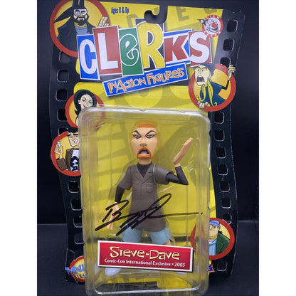 CLERKS INACTION FIGURES STEVE-DAVE AUTOGRAPHED COMIC-CON EXCLUSIVE 2003