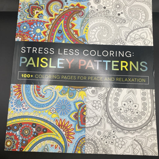 Stress Less Coloring Mosaic Patterns Adult Coloring Book 100+ Pages Unused