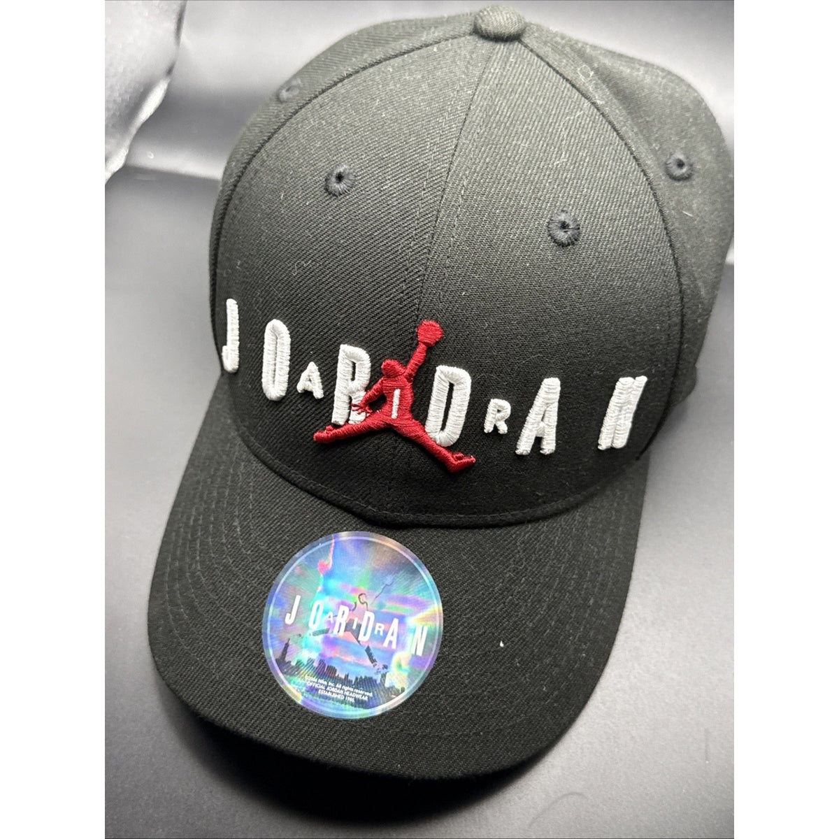 Nike Jordan Black Jumpman Air Cap Snapback Hat Youth Size 8-20