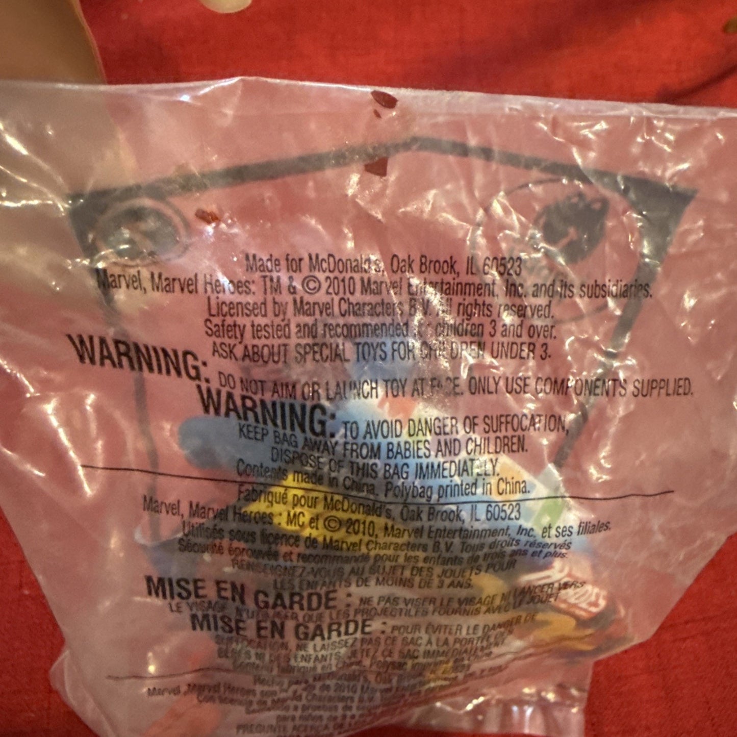 Marvel Captain America Happy Meal Toy McDonald's 2010 Marvel Heroes