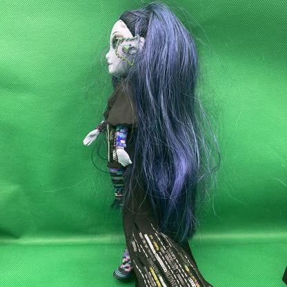 Rainbow High Shadow Reina Glitch Crowne- Purple Fashion Doll With Microphone