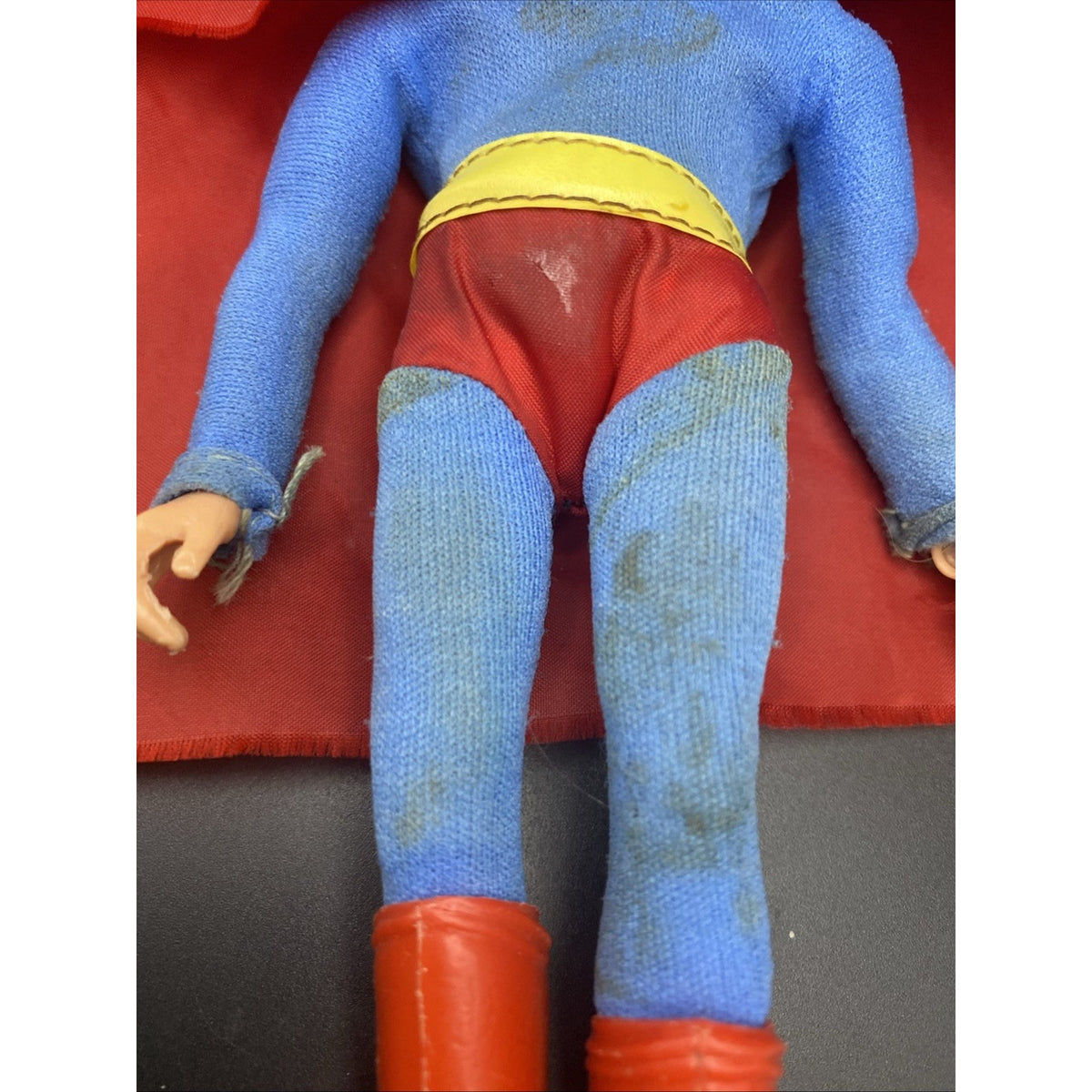 Rare 1970s Mego DC Comics Superman Action Figure Doll Toy - Missing 1 Boot