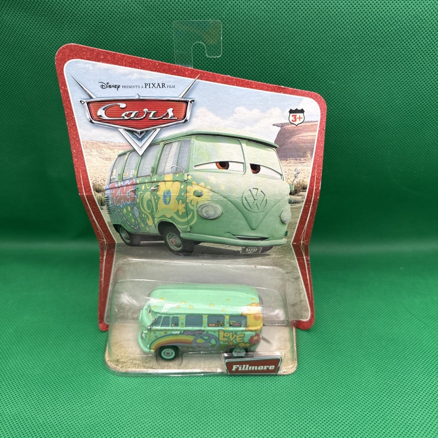 2006 DISNEY/PIXAR CARS FILLMORE VW Original Release Desert Scene