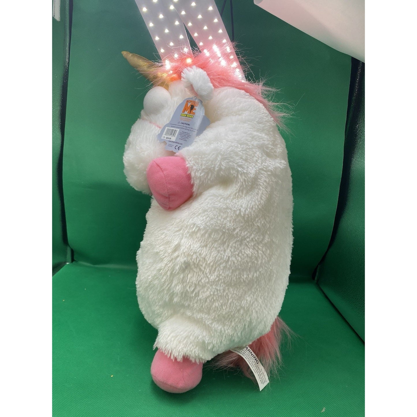 USJ Universal Studios Japan Minions Fluffy Unicorn Plush Pillow Cushion H 22.4 "