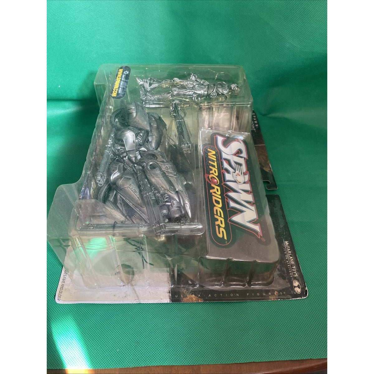 Spawn Nitro Riders Green Vapor Gold Action Figure McFarlane Series 16 New 1999
