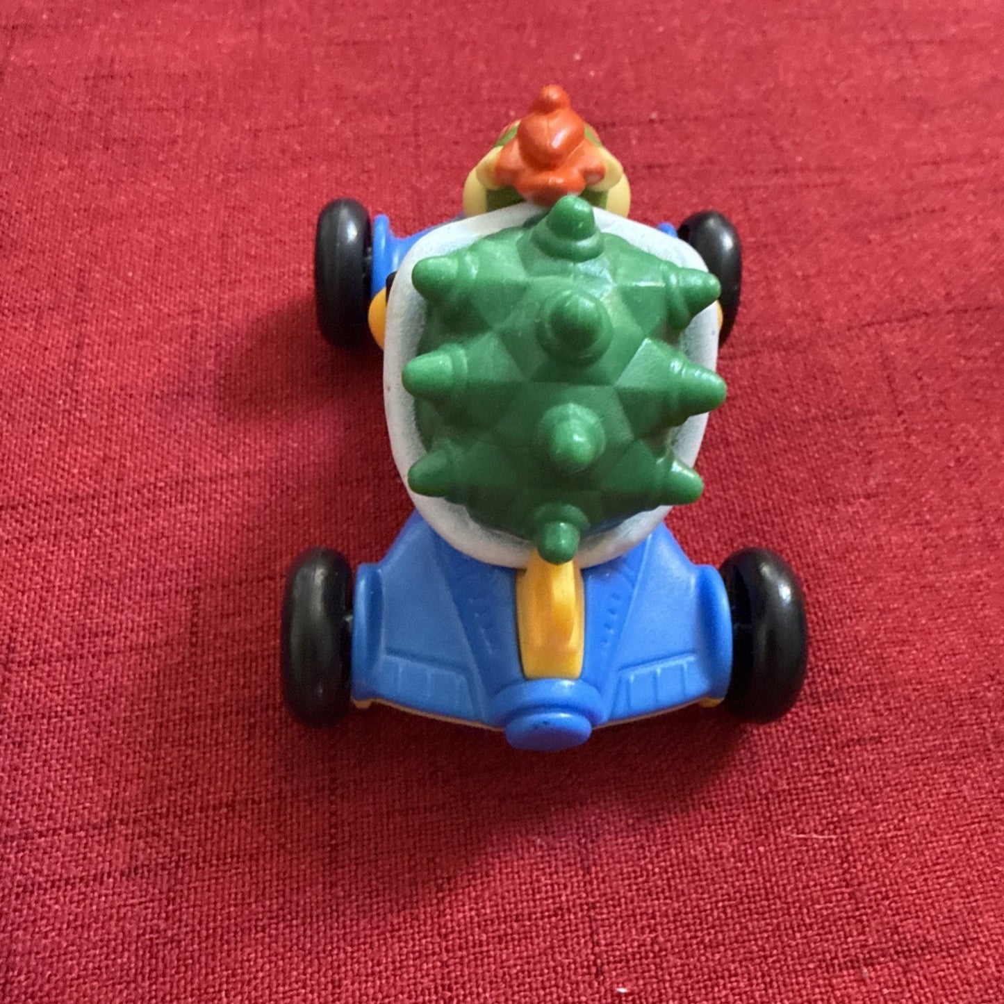 Nintendo Super Mario Bowser Plastic Toy Car Kart Vehicle Blue w/ Black Wheels