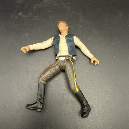Hasbro Star Wars Saga 2001 ROTJ Han Solo Endor Raid Action Figure 3.75”