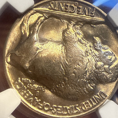1938-D/S Buffalo Nickel - 5c NGC MS66 - Bullion Plus