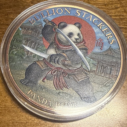 Bullion Bears Samurai Panda 5oz .999 Copper Round- Rare Only 1,000 Mintage!