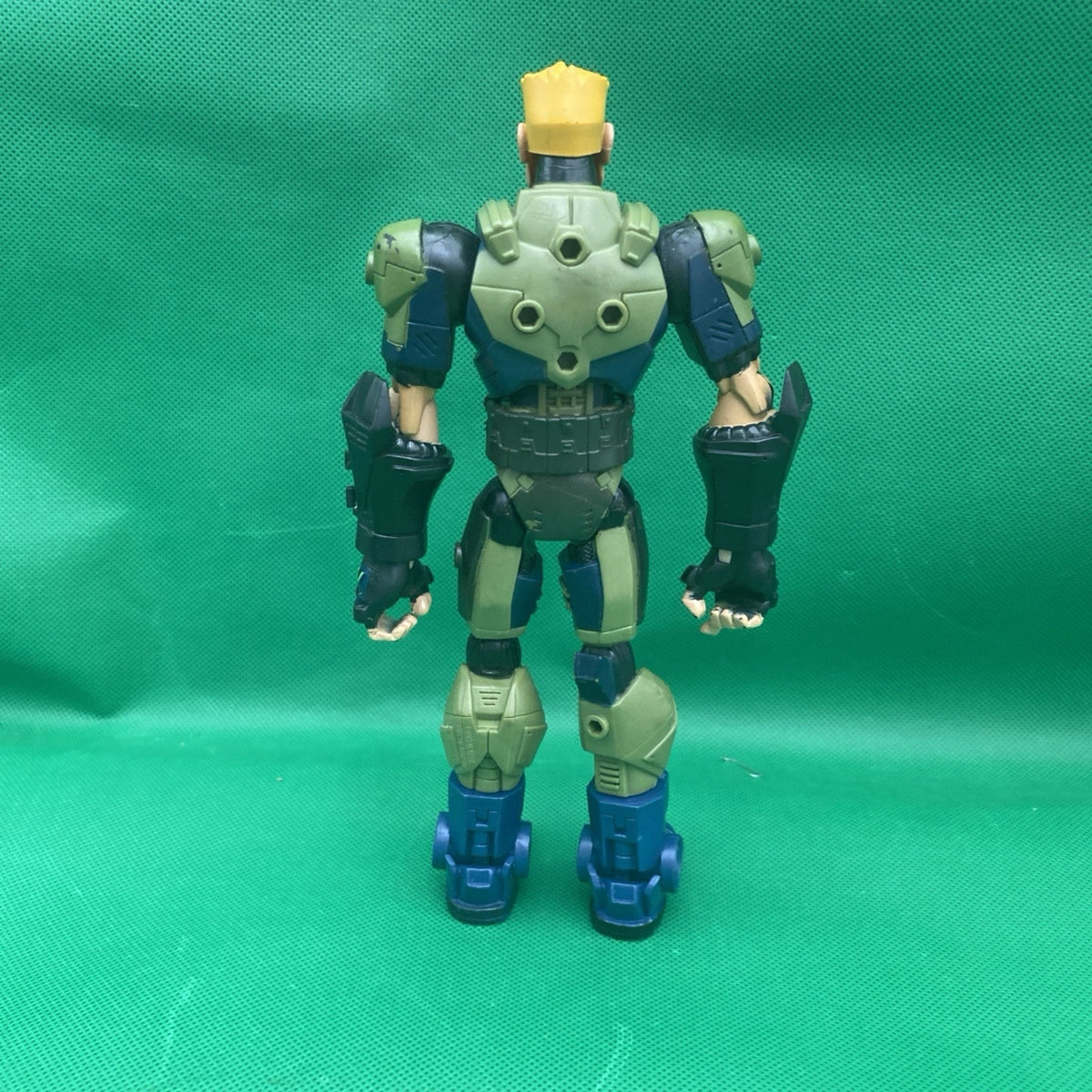 GI Joe Sigma 6 Strike Duke Action Figure Toy Hasbro Green Blue 8.5" 2006
