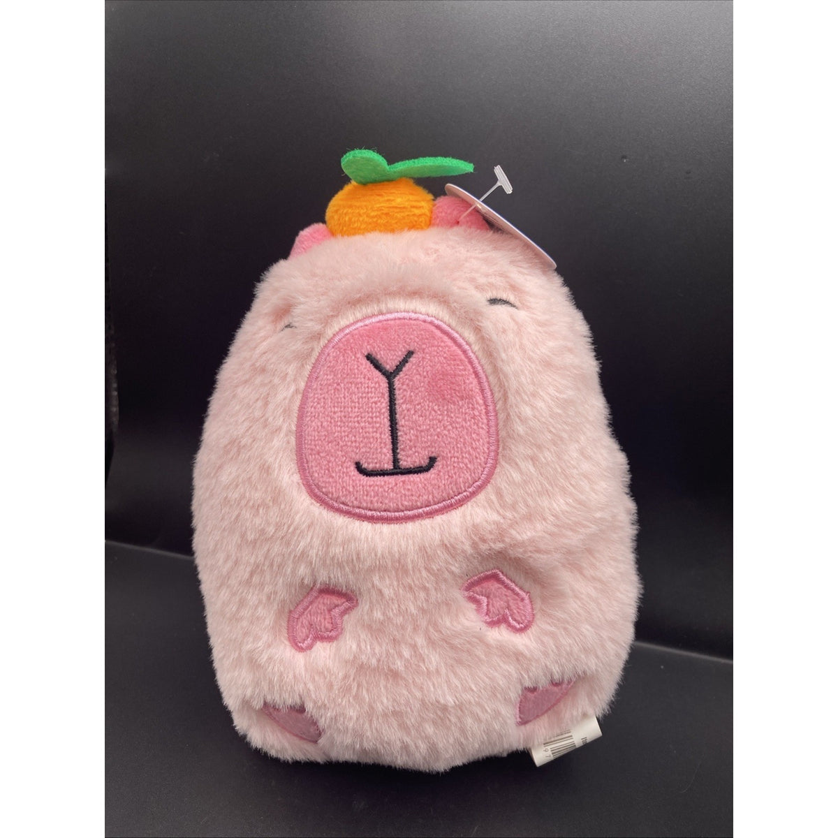 Capybara Pink,Plush Orange 6" Tall Toy Works Nanco Creators