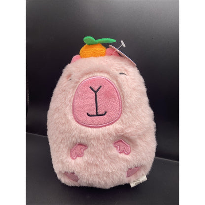Capybara Pink,Plush Orange 6" Tall Toy Works Nanco Creators