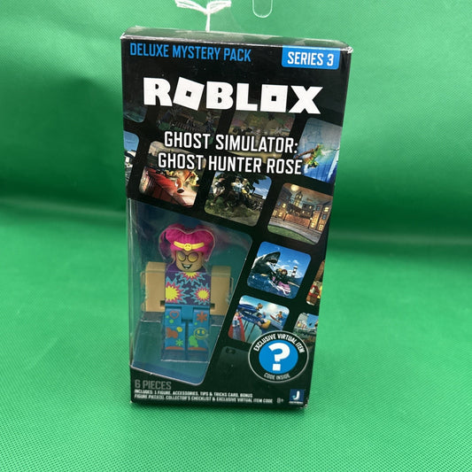 ROBL0X Series 3 GHOST HUNTER ROSE Figure With RAINBOW SPIRIT FACE CODE - SEALED