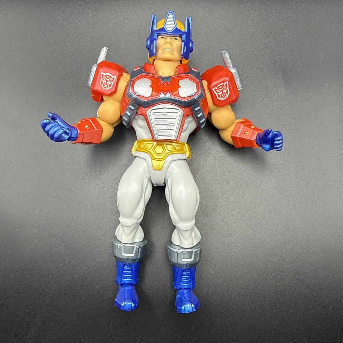 Masters of The Universe MOTU x Transformers Optimus Prime Armor He-Man Loose
