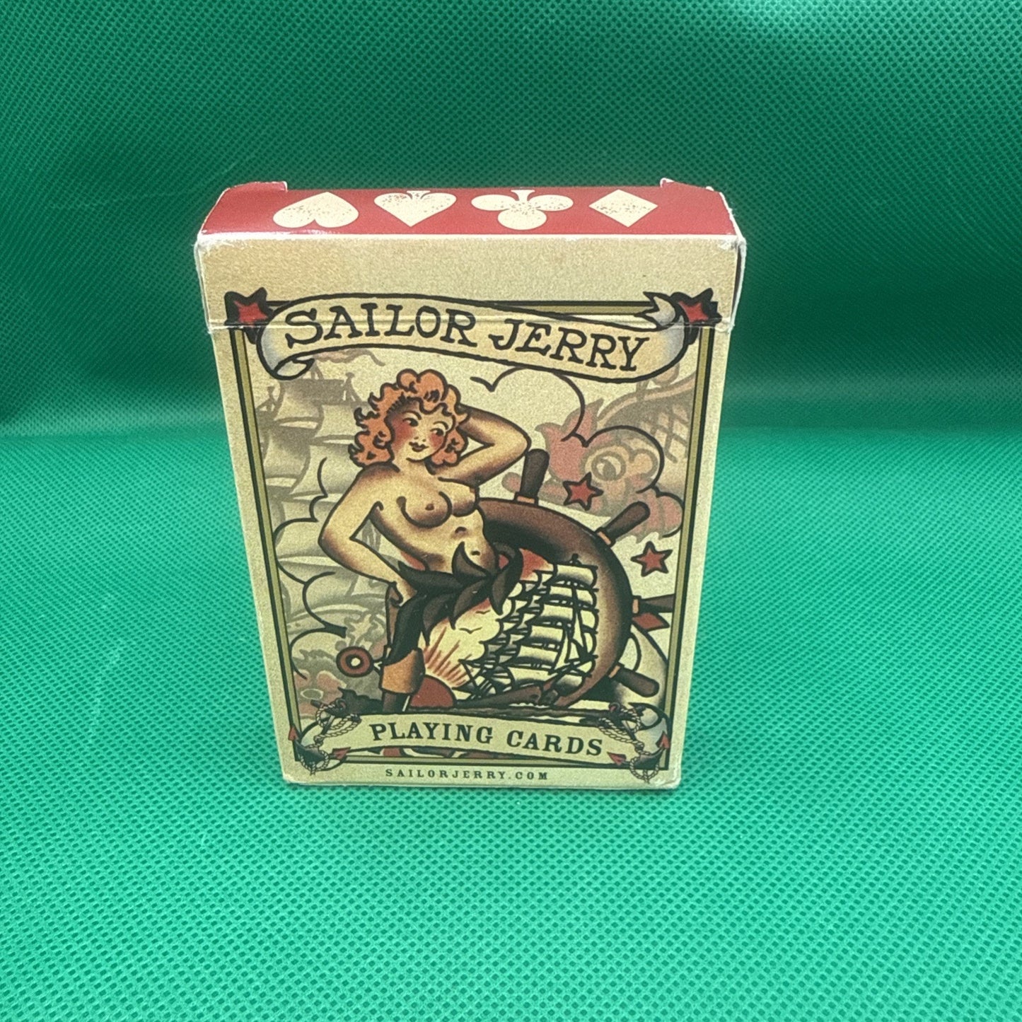 RARE SAILOR JERRY PLAYING CARDS HAWAII TATTOO PIRATE SHIP Opened