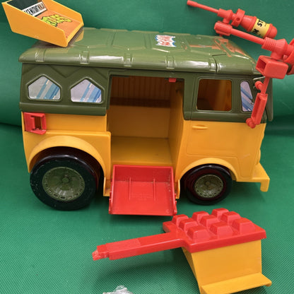 Vintage 1989 Playmates Teenage Mutant Ninja Turtles Party Wagon - 100% COMPLETE