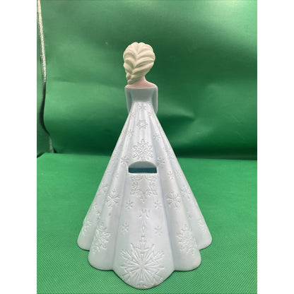 Disney Frozen Elsa Piggy Bank Plastic 6 Inch Collectible Blue Dress