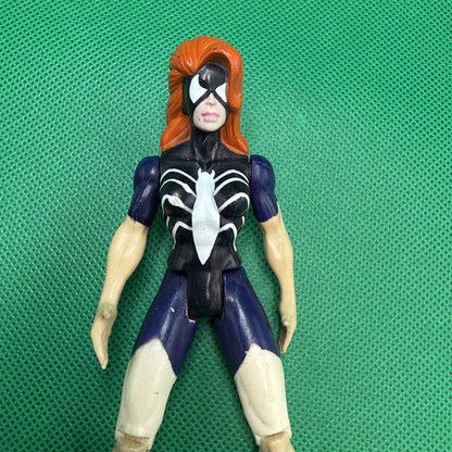 1994 Spider-Woman 5" Toy Biz Action Figure Marvel Iron Man Spider-Man Animated