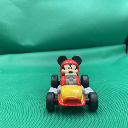 Mickey's Roadster Racers Hot Rod Diecast Red Race Car Mattel #28 Disney Mouse