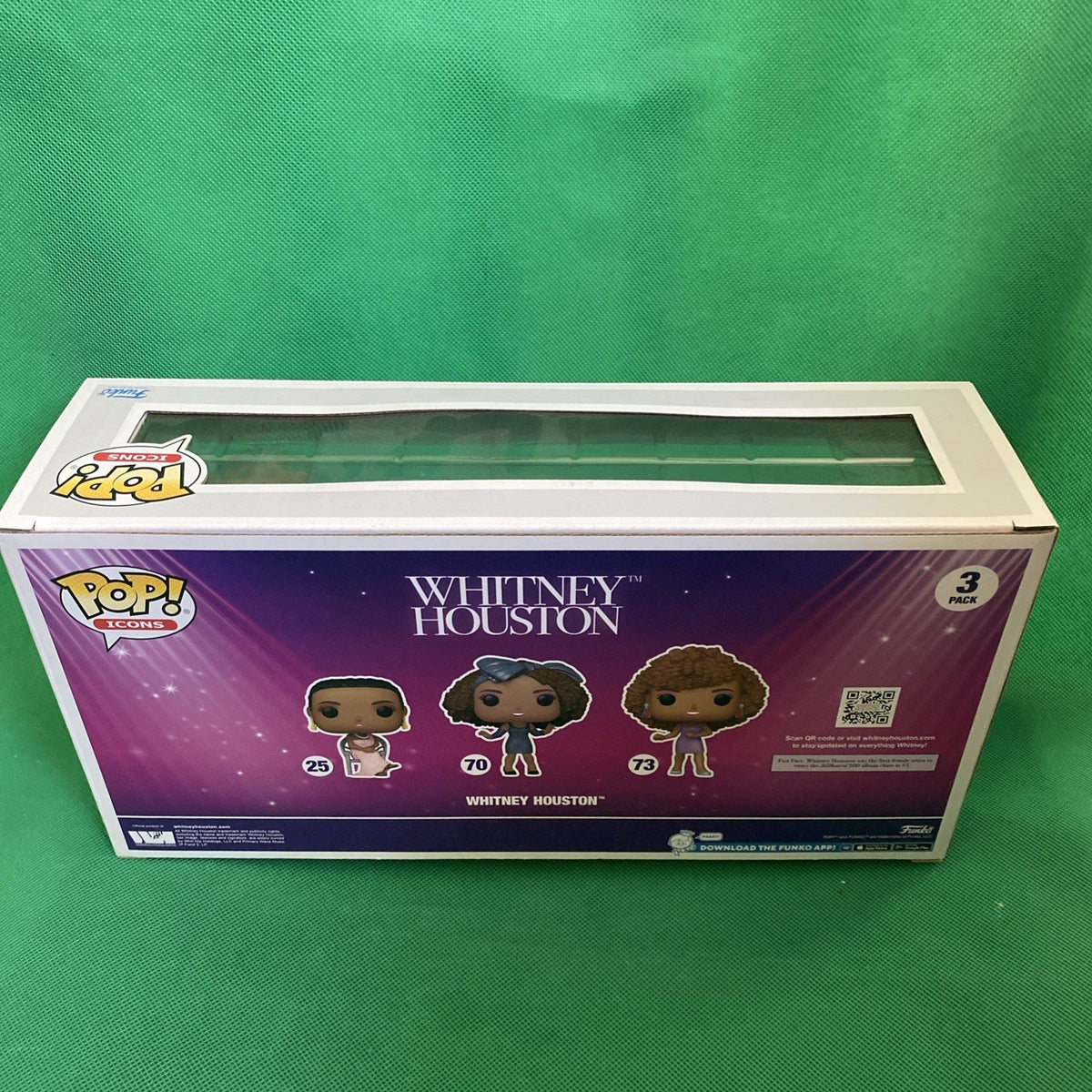 Funko Pop! Icons Whitney Houston 3 Pack Vinyl Figures Walmart Diamond Exclusive