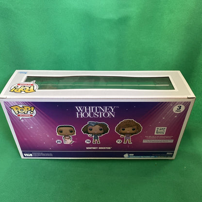Funko Pop! Icons Whitney Houston 3 Pack Vinyl Figures Walmart Diamond Exclusive