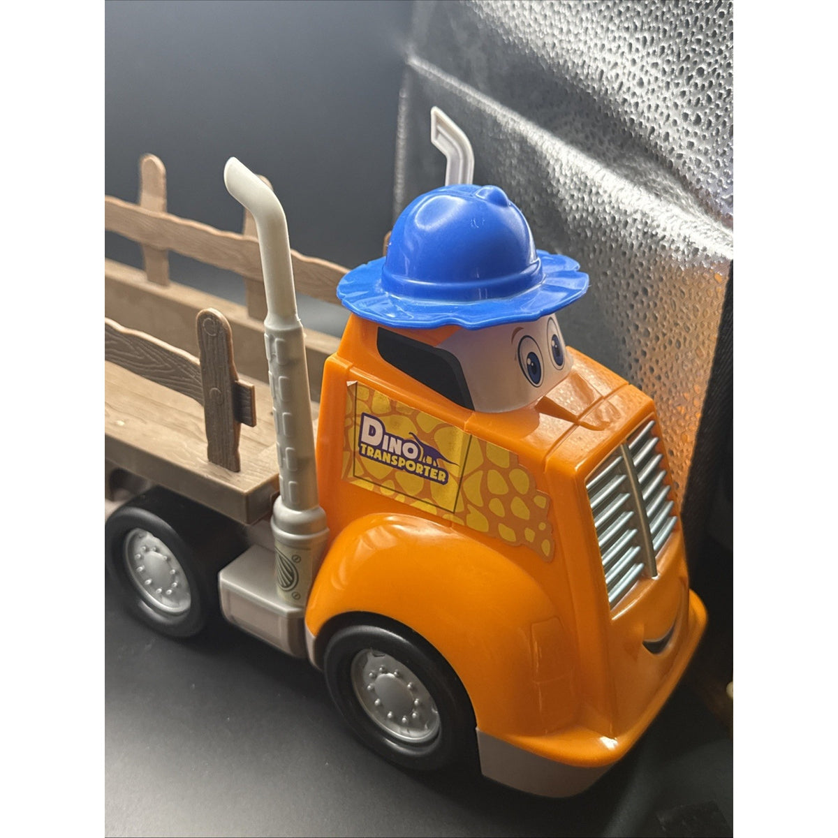 Dino Transporter Truck Kids Toy Removable Bed Not Tested USA Seller