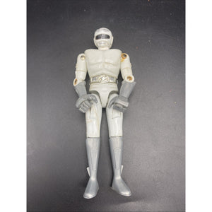 1993 Trendmasters Masterbotix Power Bots Echo Action Figure White VTG 4.5"