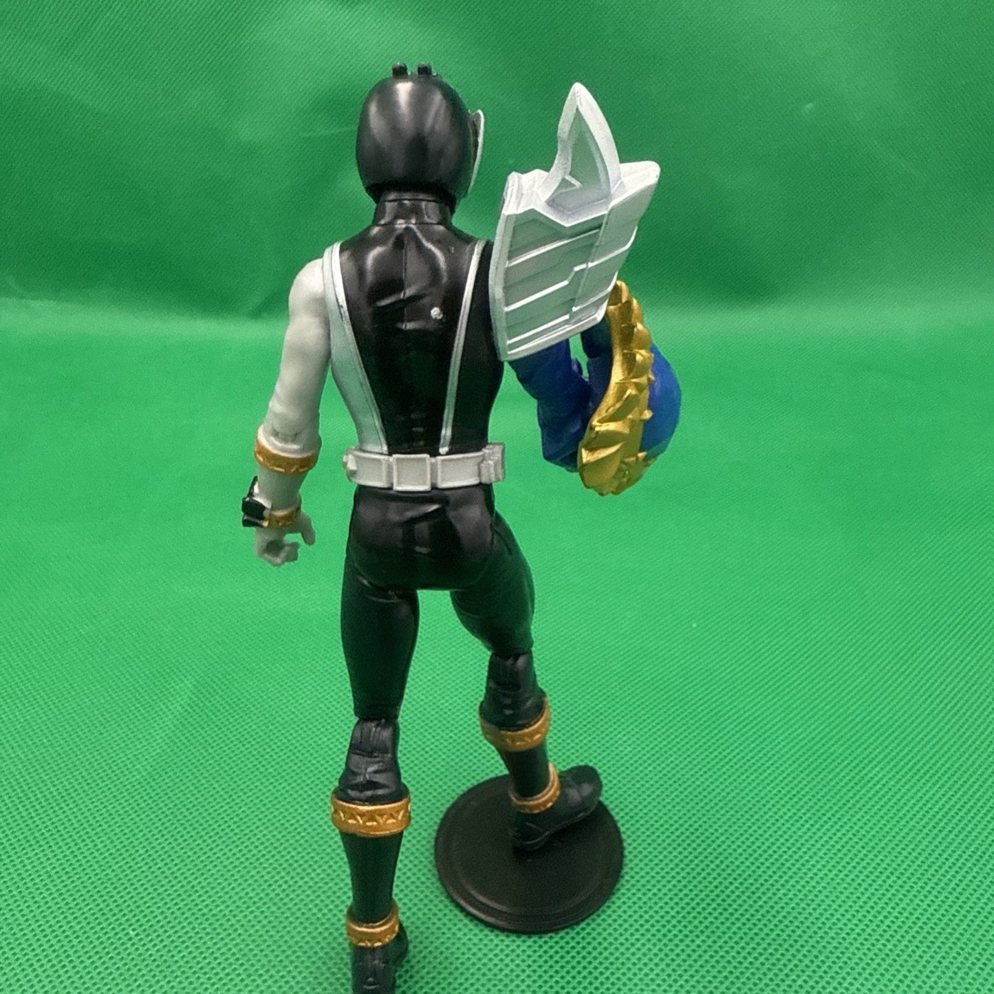 Power Rangers Dino Fury Black Ranger Figure With Shield Sleeve F4497 Javi Garcia