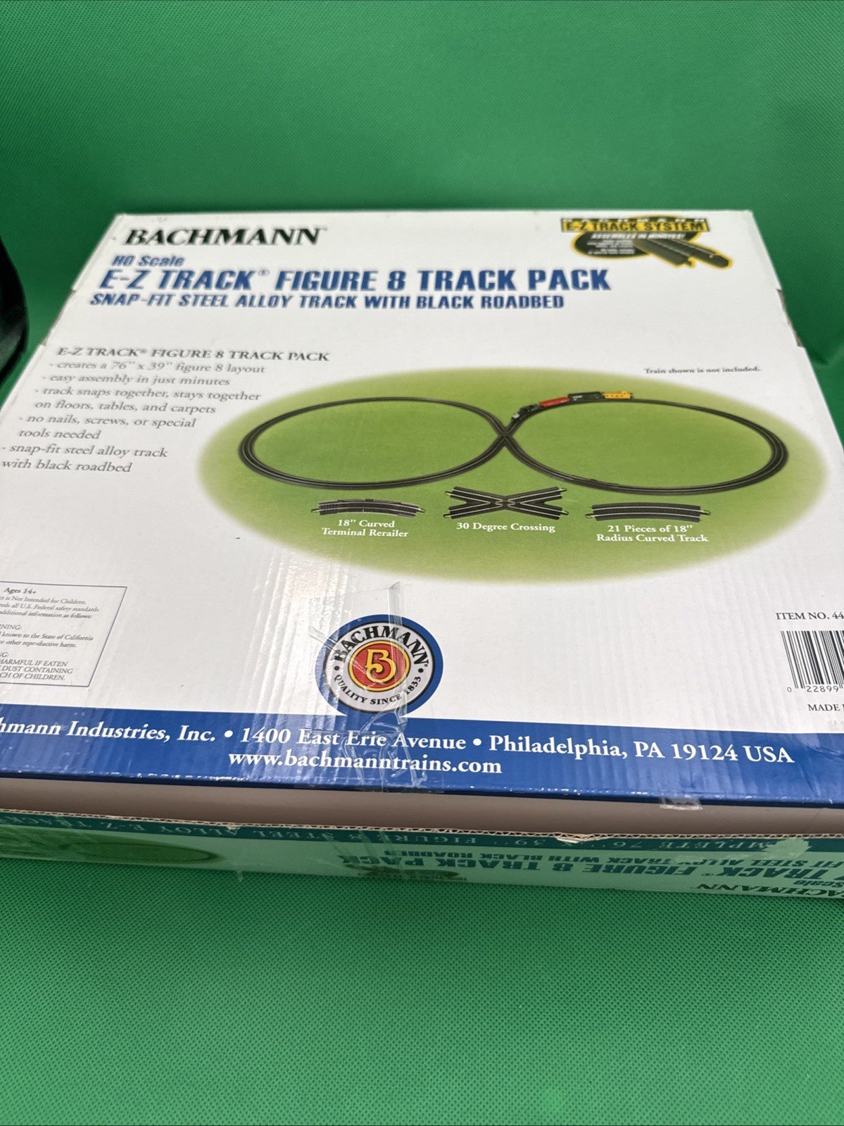 Bachmann HO Figure "8" E Z Track Steel Alloy Accessory Set - toyscardscomics