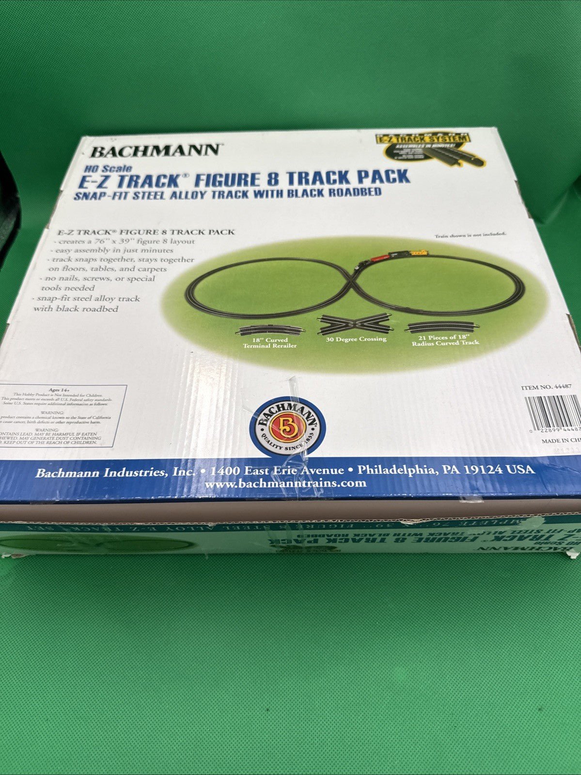 Bachmann HO Figure "8" E Z Track Steel Alloy Accessory Set - toyscardscomics