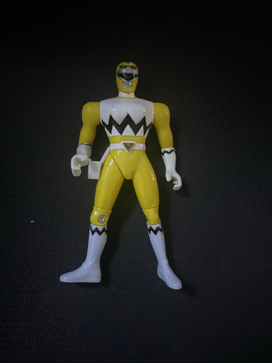 Bandai 1998 Power Rangers Lost Galaxy YELLOW BLASTING RANGER Jet Jammer Figure - toyscardscomics