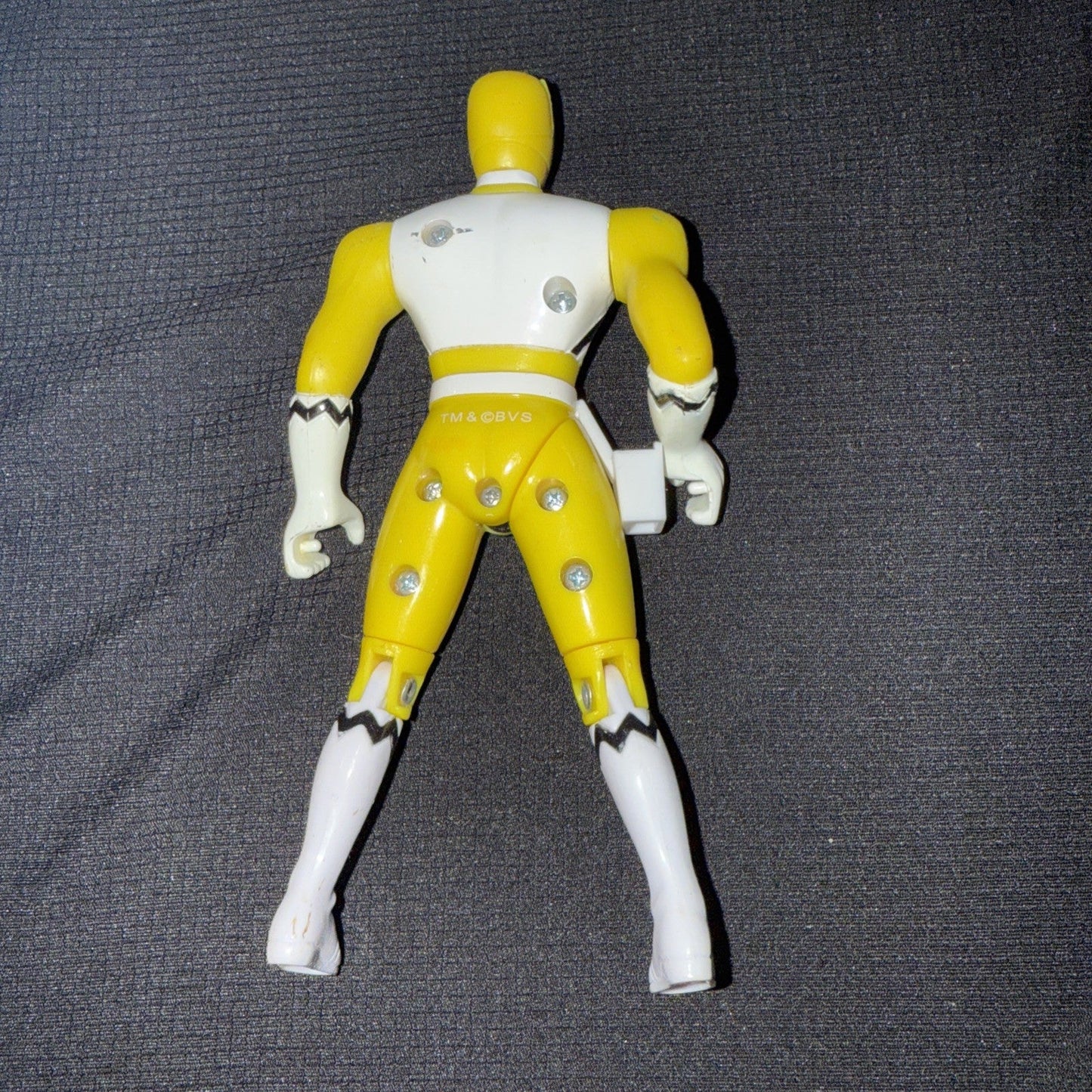 Bandai 1998 Power Rangers Lost Galaxy Yellow Blasting Ranger Jet Jammer Figure - toyscardscomics