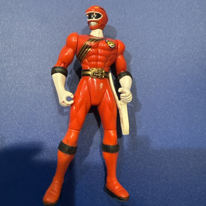Bandai 2001 Power Rangers Wild Force PRWF Red Ranger Action Figure 5.5" - toyscardscomics