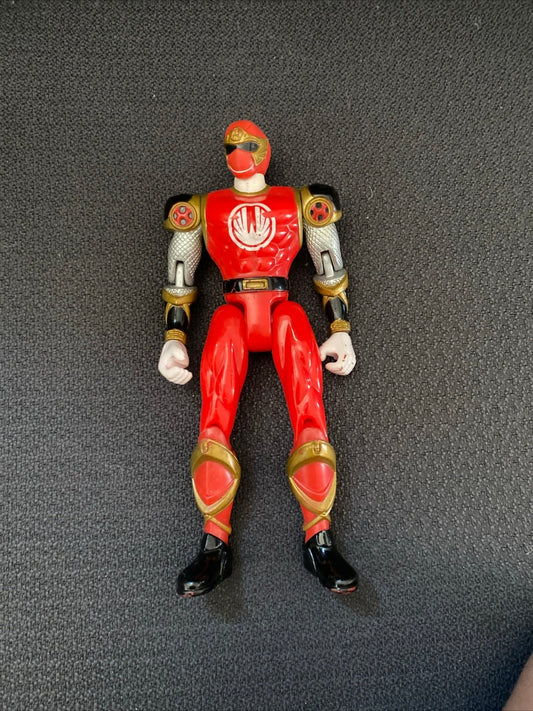 Bandai 2002 Power Rangers Ninja Storm Red Ranger 6" Action Figure - toyscardscomics