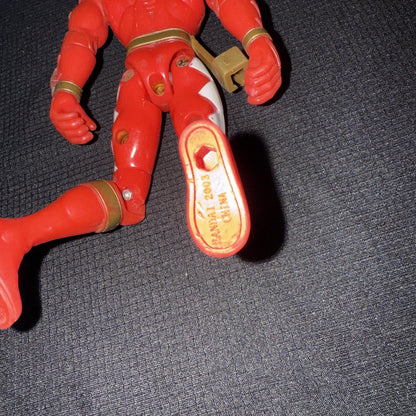 Bandai 2003 Power Rangers Dino Thunder Red Ranger Figure - toyscardscomics