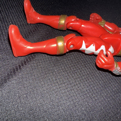 Bandai 2003 Power Rangers Dino Thunder Red Ranger Figure - toyscardscomics