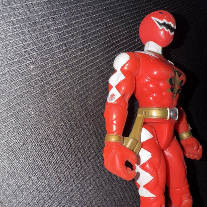 Bandai 2003 Power Rangers Dino Thunder Red Ranger Figure - toyscardscomics