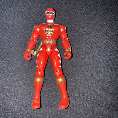Bandai 2003 Power Rangers Dino Thunder Red Ranger Figure - toyscardscomics