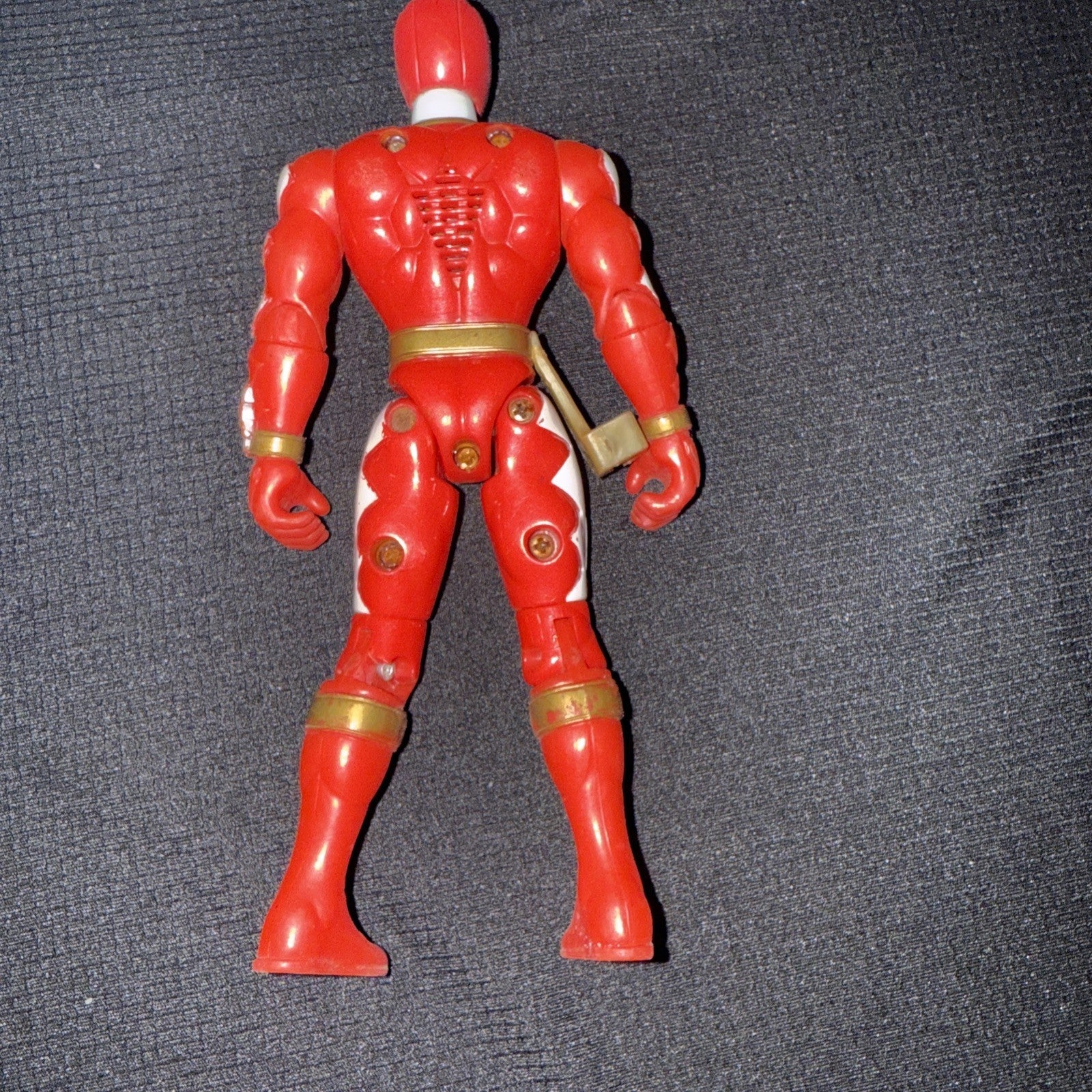 Bandai 2003 Power Rangers Dino Thunder Red Ranger Figure - toyscardscomics