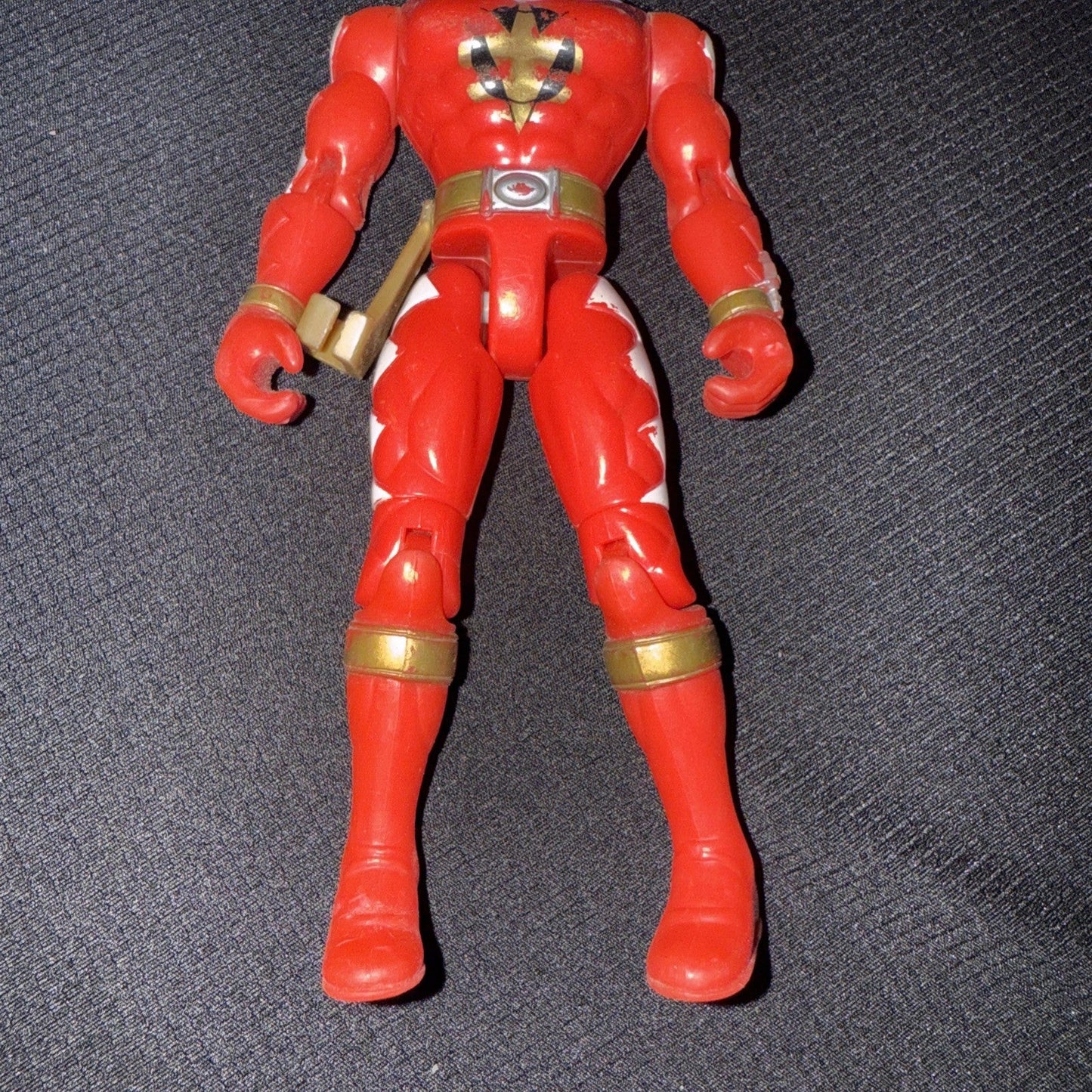 Bandai 2003 Power Rangers Dino Thunder Red Ranger Figure - toyscardscomics