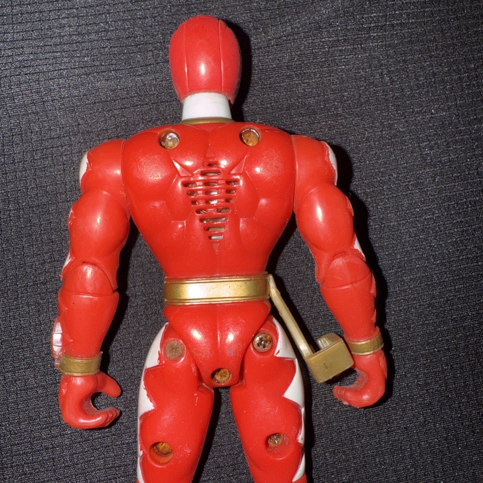 Bandai 2003 Power Rangers Dino Thunder Red Ranger Figure - toyscardscomics