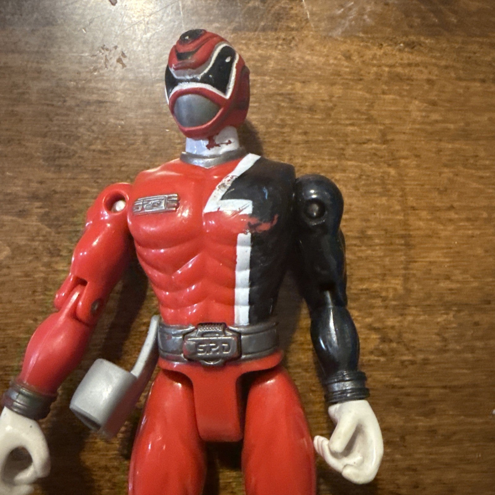 Bandai Power Rangers SPD Light Patrol Red Ranger 5.5" Inch Action Figure 2004 - toyscardscomics