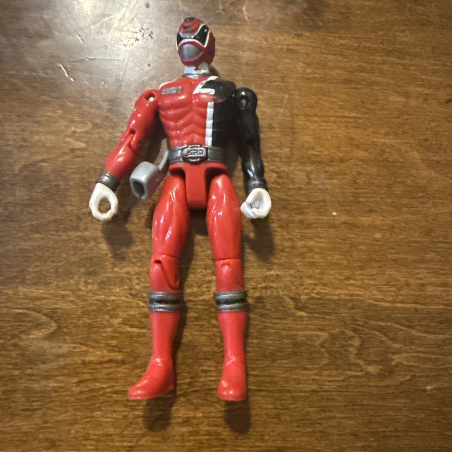Bandai Power Rangers SPD Light Patrol Red Ranger 5.5" Inch Action Figure 2004 - toyscardscomics
