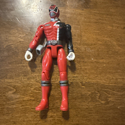 Bandai Power Rangers SPD Light Patrol Red Ranger 5.5" Inch Action Figure 2004 - toyscardscomics