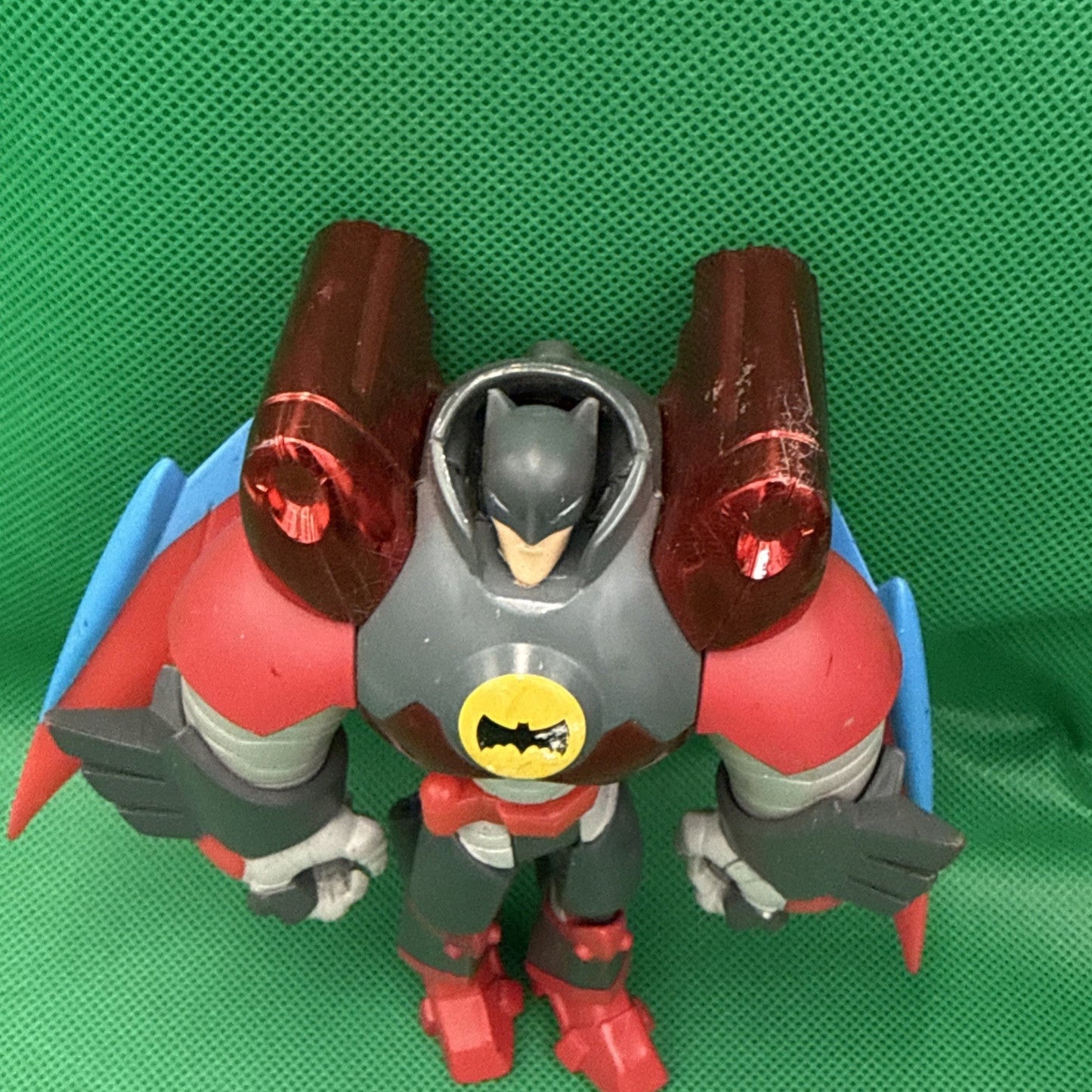Batman DC Comics Jetpack Armor Action Figure Wings Red Gray Toy - toyscardscomics