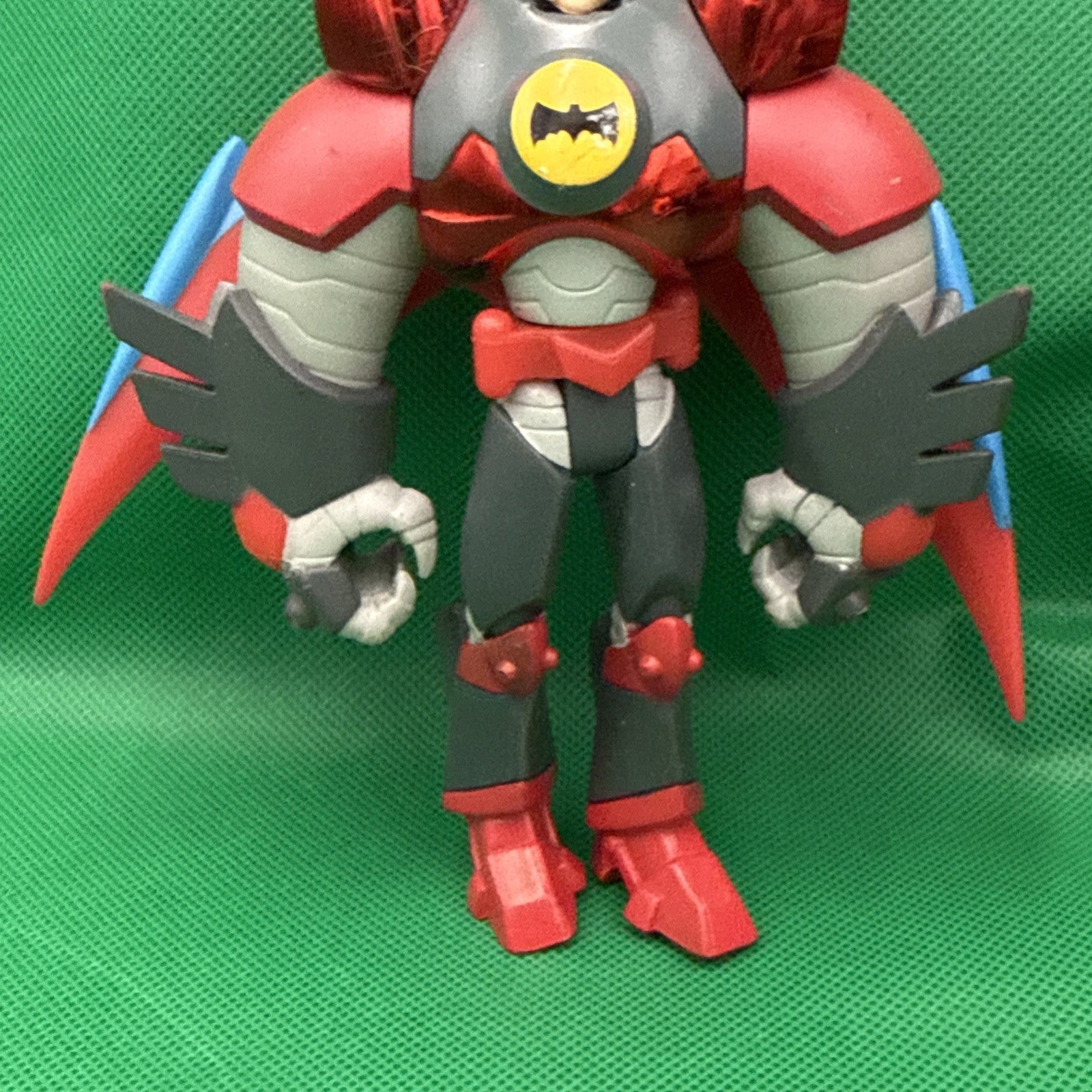 Batman DC Comics Jetpack Armor Action Figure Wings Red Gray Toy - toyscardscomics