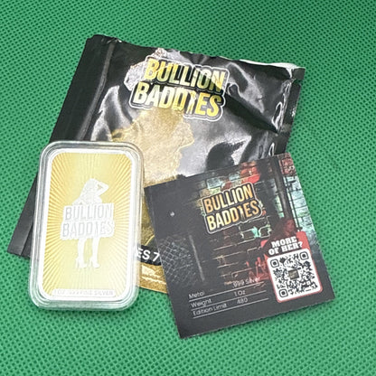 Bullion Baddies Series 7 Backstage Seduction Cashmere Kira 1 oz Silver Bar