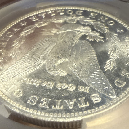 1883 CC $1 Morgan Silver Dollar Graded By CAC MS63 CAC Green Label