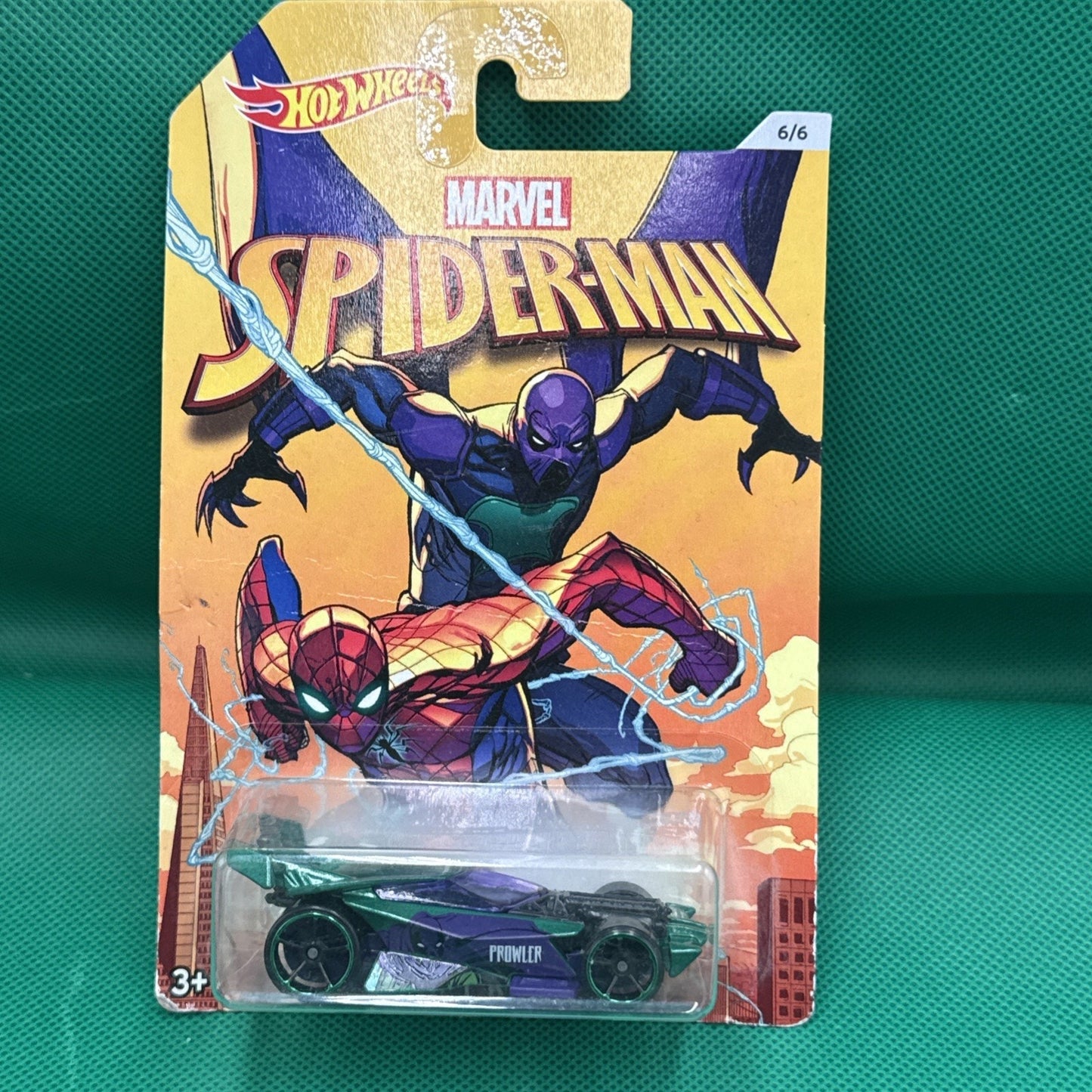 Hot Wheels 2016 Spiderman Homecoming #6 Drift King met. green/purple